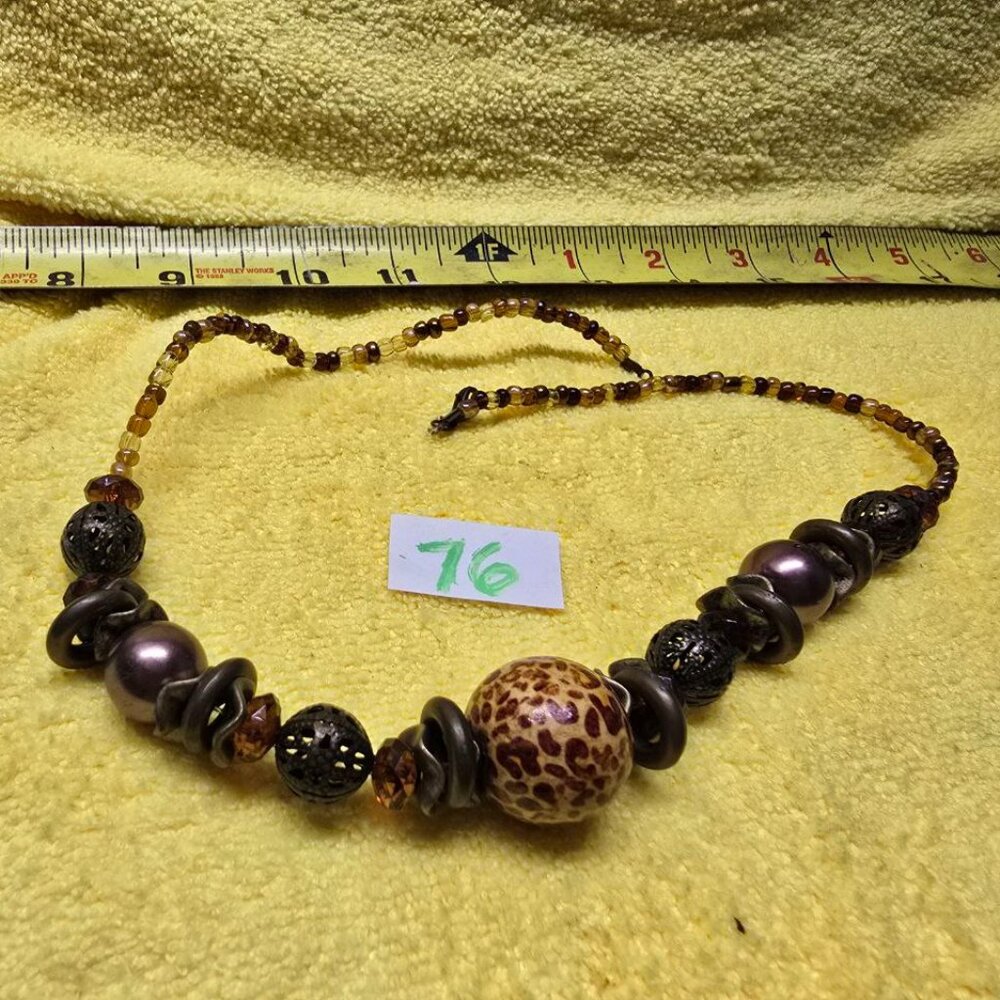 50s Vintage Beaded Necklace [76]